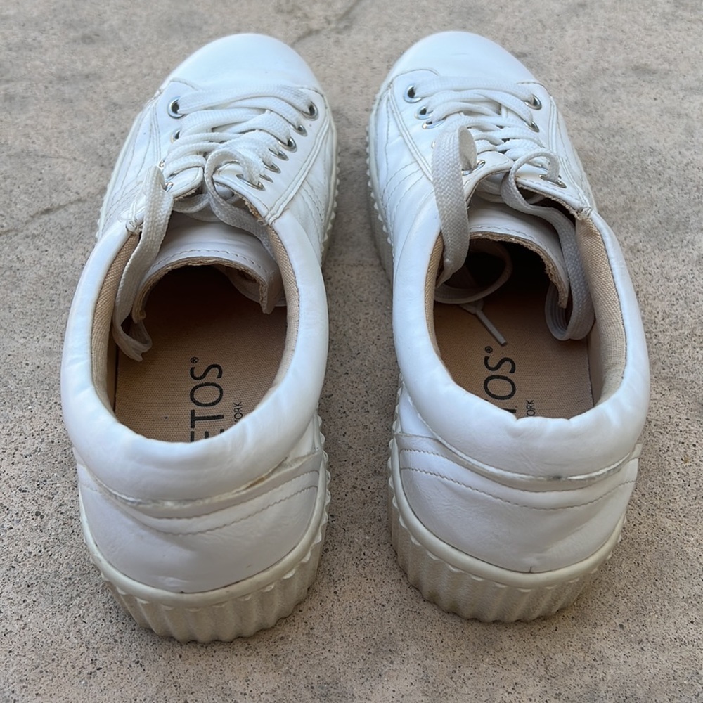 💚Toetos Reinna White Platform Sneaker Womens Sz 9.5 - Picture 6 of 10
